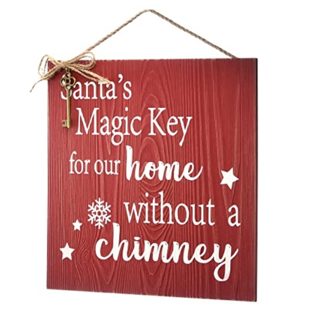 Santa's Magic Key Holiday Decor NWTs